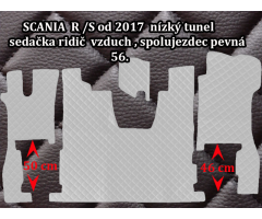 SCAN R/S  (56) R 2018 sedadlo spol. pevné prošívané černé